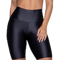Bermuda Fitness New Zig 3D Vekyo Poliamida Cós Alto - Moda Feminina PRETO