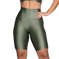 Bermuda Fitness New Zig 3D Vekyo Poliamida Cós Alto - Moda Feminina VERDE