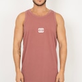 Camiseta Regata Billabong Bracket Wave SM26 Masculina VERMELHO