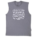 Camiseta Regata Oakley B1B Melted Metal SM26 Masculina CINZA