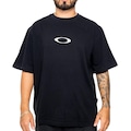 Camiseta Oakley Heritage Ellipse Metal Masculina PRETO