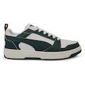 Tênis Unissex Puma Rebound V6 Low BDP BRANCO/VERDE ESCURO