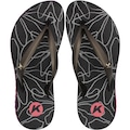 Sandália De Dedo Kenner Ibiza Outline Tratorada Feminina PRETO/ROSA