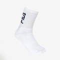 Meia Cano Média Fila Sheer Unissex BRANCO