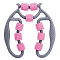 Arco Massageador Muscular Gold Sports Diamond Relaxante - Telescopico para Celulite ROSA