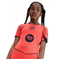Camisa Barcelona Total 90 III 25/26 Torcedora Pro Nike Infantil LARANJA/AZUL ESC