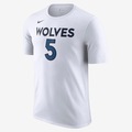 Camiseta Nike NBA Minnesota Timberwolves Masculina BRANCO/PRETO