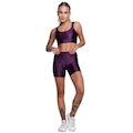 Conjunto Top e Short New Zig 3D Vekyo Bojo Compressão Moda Fitness ROXO