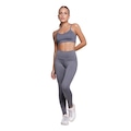 Conjunto Top Alça Fina e Calça Suplex Vekyo Moda Fitness Feminina CINZA
