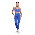 Conjunto Top Alça Fina e Calça Suplex Vekyo Moda Fitness Feminina AZUL