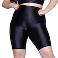 Bermuda Plus Size  - Moda Fitness - Feminina PRETO