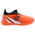 Chuteira De Society Avanti 3 Flamengo Elastic Pro - OXN - Infantil CORAL/PRETO