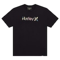 Camiseta Hurley O&O Floral SM26 Masculina PRETO