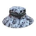 Chapéu Camuflado Australiano TJK Canavieiro Respirável Protetor Solar Pesca Trilha Camping VERDE