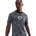 Camiseta Dri-FIT Nike Academy+ AOP Masculina PRETO/CINZA