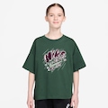 Camiseta Nike Sportswear Essentials Infantil VERDE/MARROM