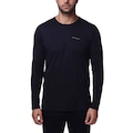Camiseta Columbia Manga Longa Neblina Masculina PRETO/CINZA