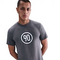 Camiseta Nike Total 90 Masculina CINZA CLA/BRANCO