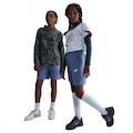 Shorts Nike Sportswear Club Fleece Infantil AZUL/BRANCO