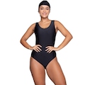 Maiô de Natação Vekyo Tradicional Feminina PRETO