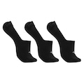 Meia Cano Curto Mizuno Basic Invisível - 3 pares - Feminina PRETO