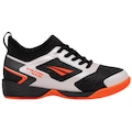 Chuteira Futsal Infantil Penalty Evolution Player Locker Y-1 BRANCO/CORAL