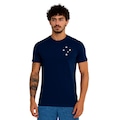 Camiseta  Surf Center Clássica Cruzeiro Oficial Masculina AZUL ESCURO
