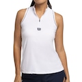 Regata Wilson Tour Zip Tank Feminino BRANCO