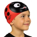 Touca de Natação Speedo Joaninha Cap Infantil PRETO/VERMELHO