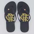 Chinelo Flamengo Basic Escudo Feminino PRETO