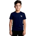 Camiseta Diadora Small Logo Infantil AZUL ESCURO