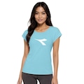 Camiseta Diadora Big Logo Feminina AZUL