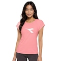 Camiseta Diadora Big Logo Feminina ROSA