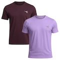 Kit 2 Camisetas Diadora Small Logo Masculina ROXO