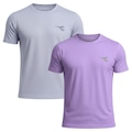 Kit 2 Camisetas Diadora Small Logo Masculina ROXO