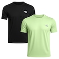 Kit 2 Camisetas Diadora Small Logo Masculina PRETO