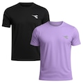 Kit 2 Camisetas Diadora Small Logo Masculina ROXO