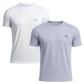 Kit 2 Camisetas Diadora Small Logo Masculina BRANCO