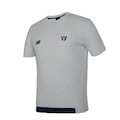 Camiseta New Balance Viagem São Paulo Futebol Clube Masculina CINZA
