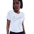 Camiseta Nike Sportswear Club Feminina BRANCO/PRETO