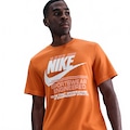 Camiseta Nike Sportswear 6MO Futura Masculina LARANJA