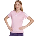 Camiseta adidas Essentials Três Listras Infantil ROSA