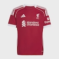 Camisa Liverpool F.C I 25/26 Infantil adidas VERMELHO