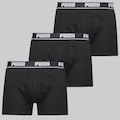 Kit 3 Cuecas Puma Boxer Masculina PRETO