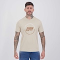 Camiseta Puma Graphic Run Emblem Tee Masculina BEGE