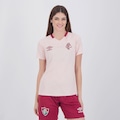 Camisa do Fluminense Outubro Rosa 2025 Umbro Feminina ROSA