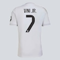 Camisa Real Madrid CF Home 25/26 7 Vini Jr adidas Masculina BRANCO
