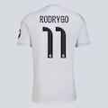Camisa Real Madrid CF Home 25/26 11 Rodrygo adidas Masculina BRANCO