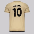 Camisa do Vasco Supporter Shore Dourada 10 Coutinho Kappa Masculina AMARELO