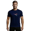 Camiseta Diadora Big Logo Movimento Masculina AZUL ESCURO